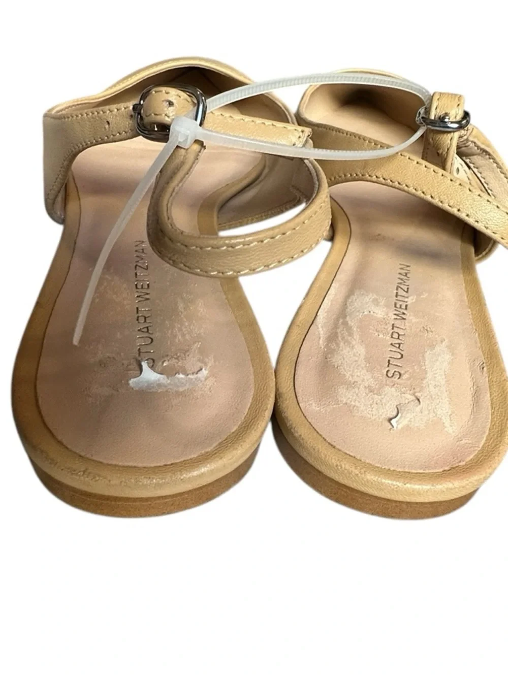 NEW Stuart Weitzman Mara Leather Slingback Flat in Tan ORIG$395 - Size 8 - Picture 5 of 7